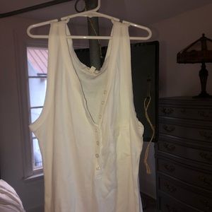 ESSENTIAL WHITE TANK ANTHROPOLOGIE